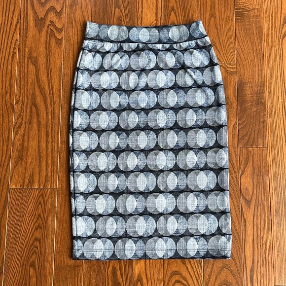 NWOT Pencil Skirt - Blue & White - Picture 6 of 6
